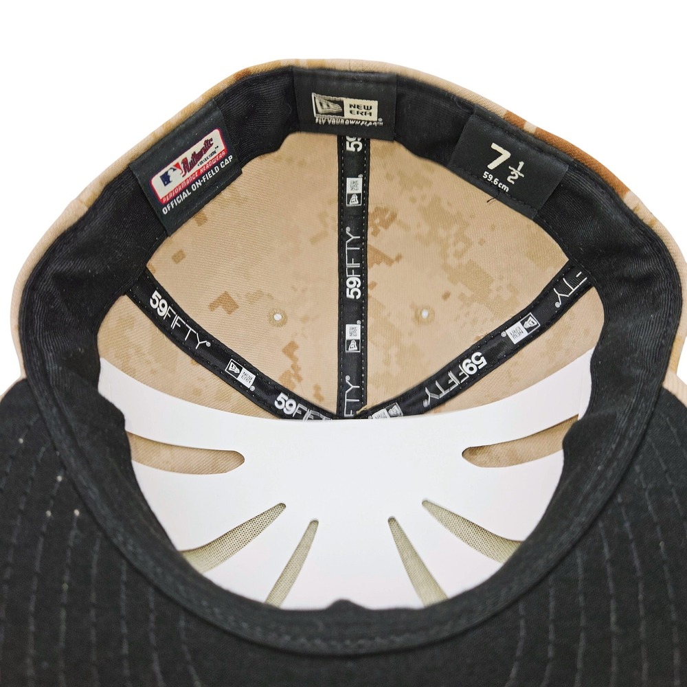 Atlanta Braves New Era 59FIFTY Fitted Hat 7 1/2 Desert Digital Camo MLB Cap - Picture 7 of 10